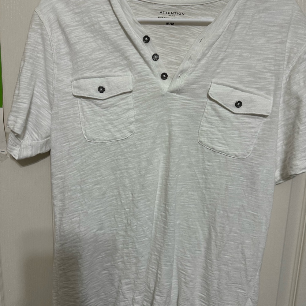Attention Men's Light Gray Short Sleeve Tee